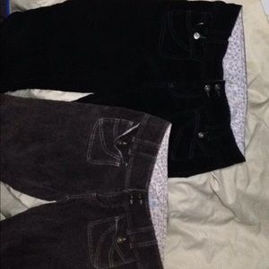 2 pairs corduroy jeans Size 9